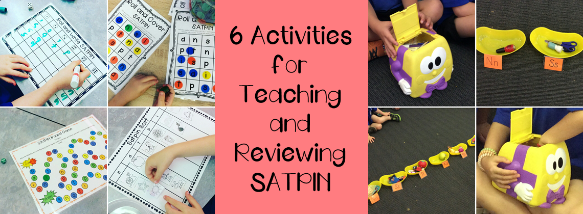 header "6 activities for teaching and reviewing SATPIN"