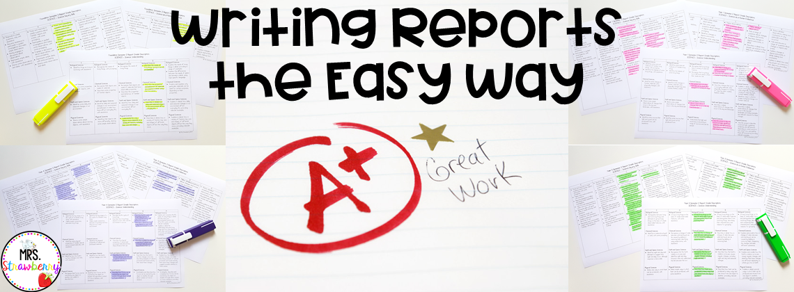header "writing reports the easy way"