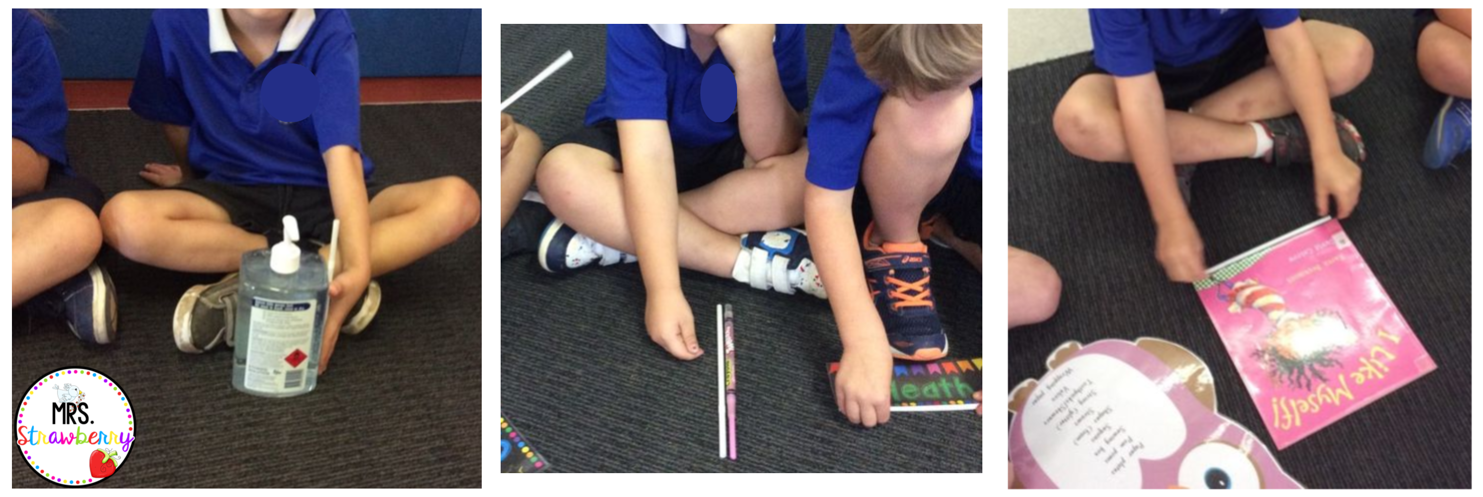 students measuring and comparing with straws