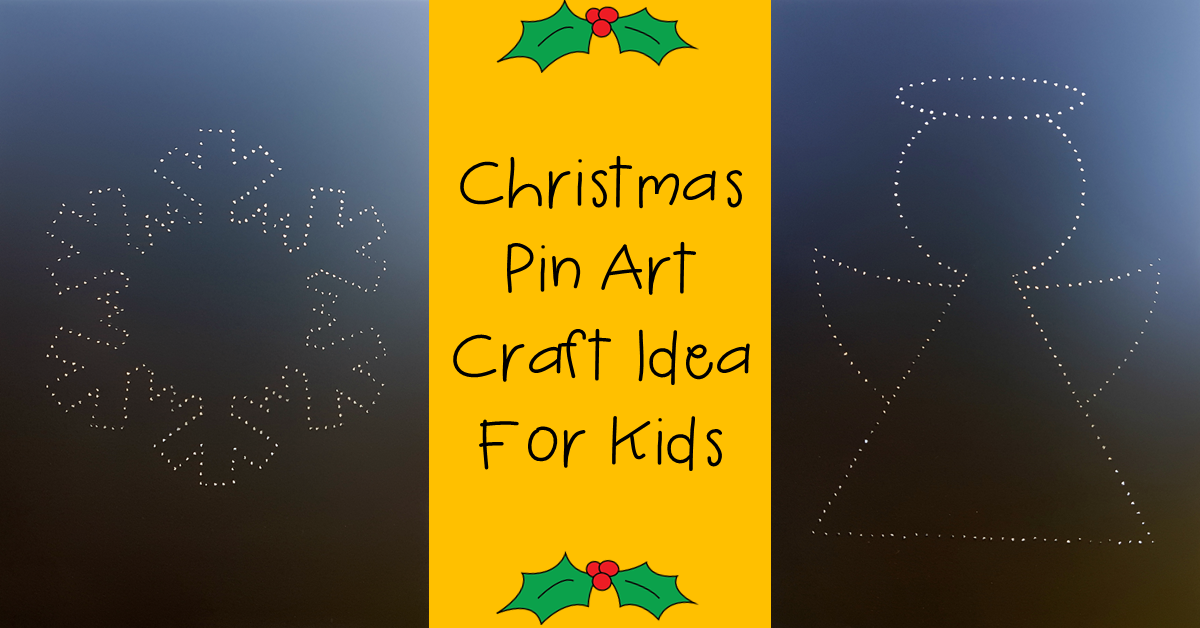 header "Christmas Pin Art Craft Idea For Kids"