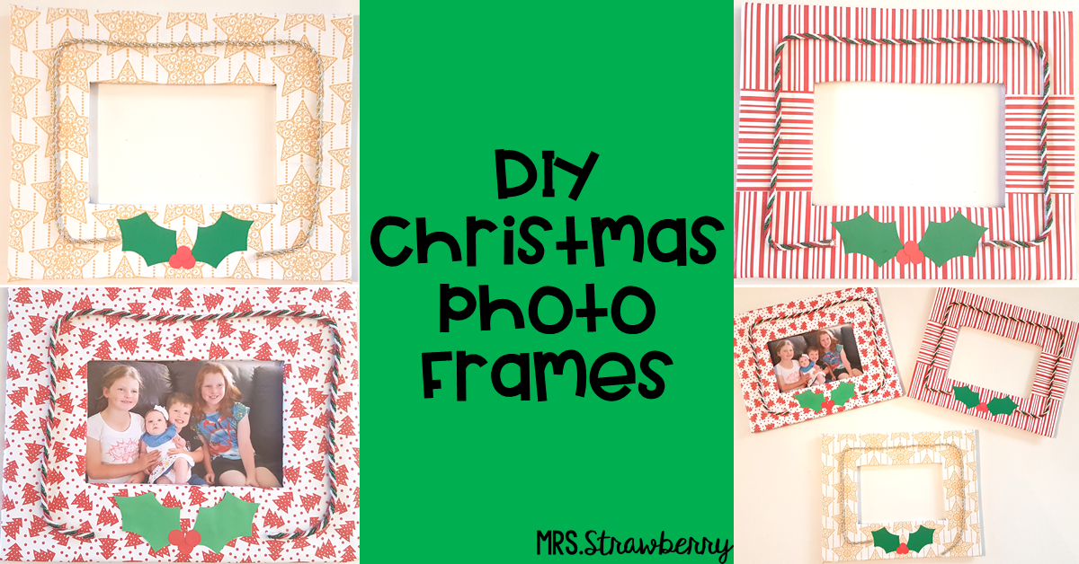 header "DIY Christmas Photo Frames"