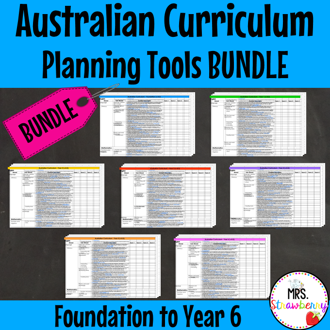 Australian Curriculum Planning Tool Bundle