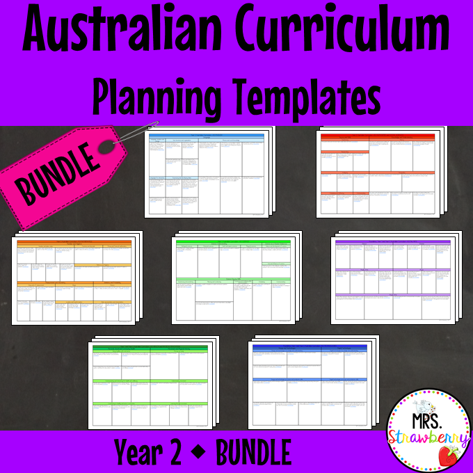 Year 2 Australian Curriculum Planning Templates Bundle