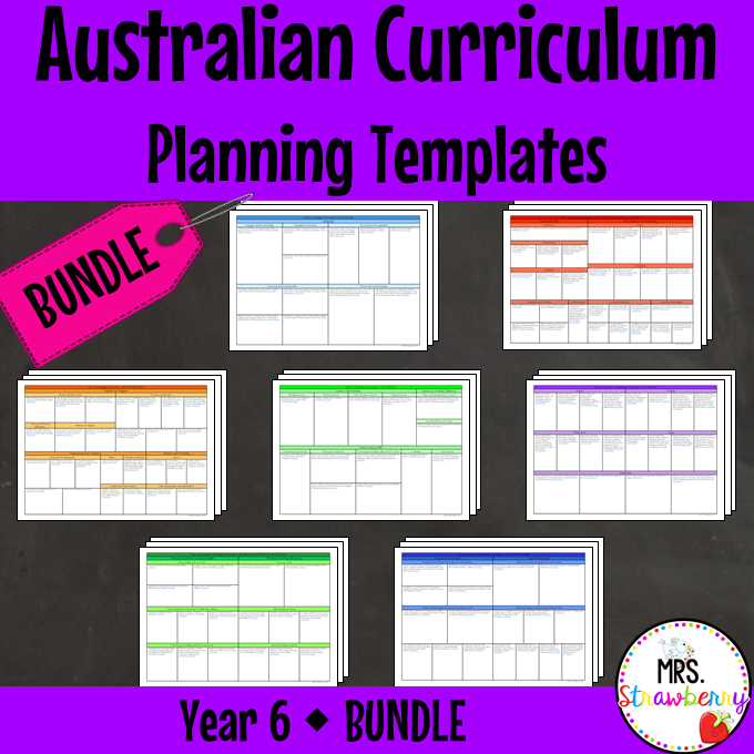 Year 6 Australian Curriculum Planning Templates Bundle