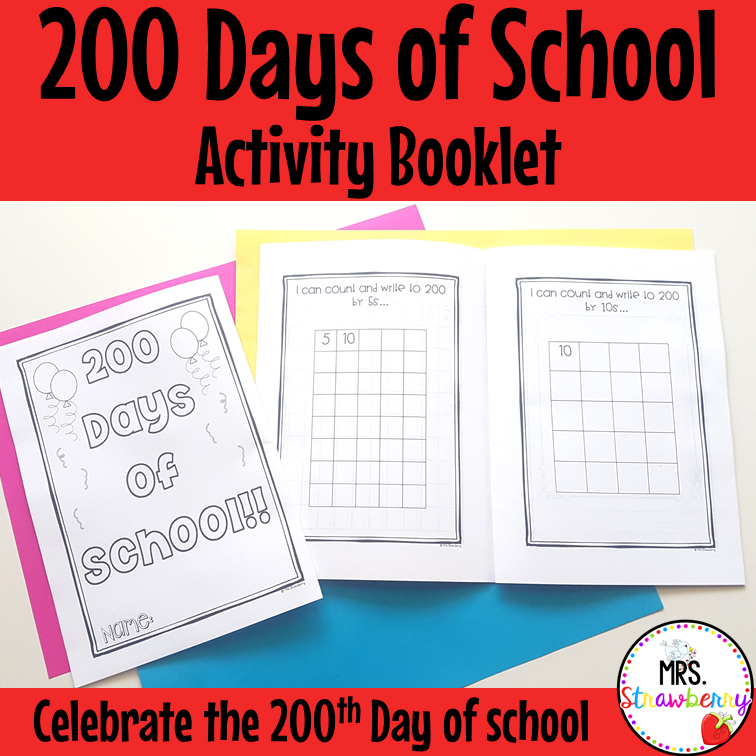200 Days of School Activity Booklet