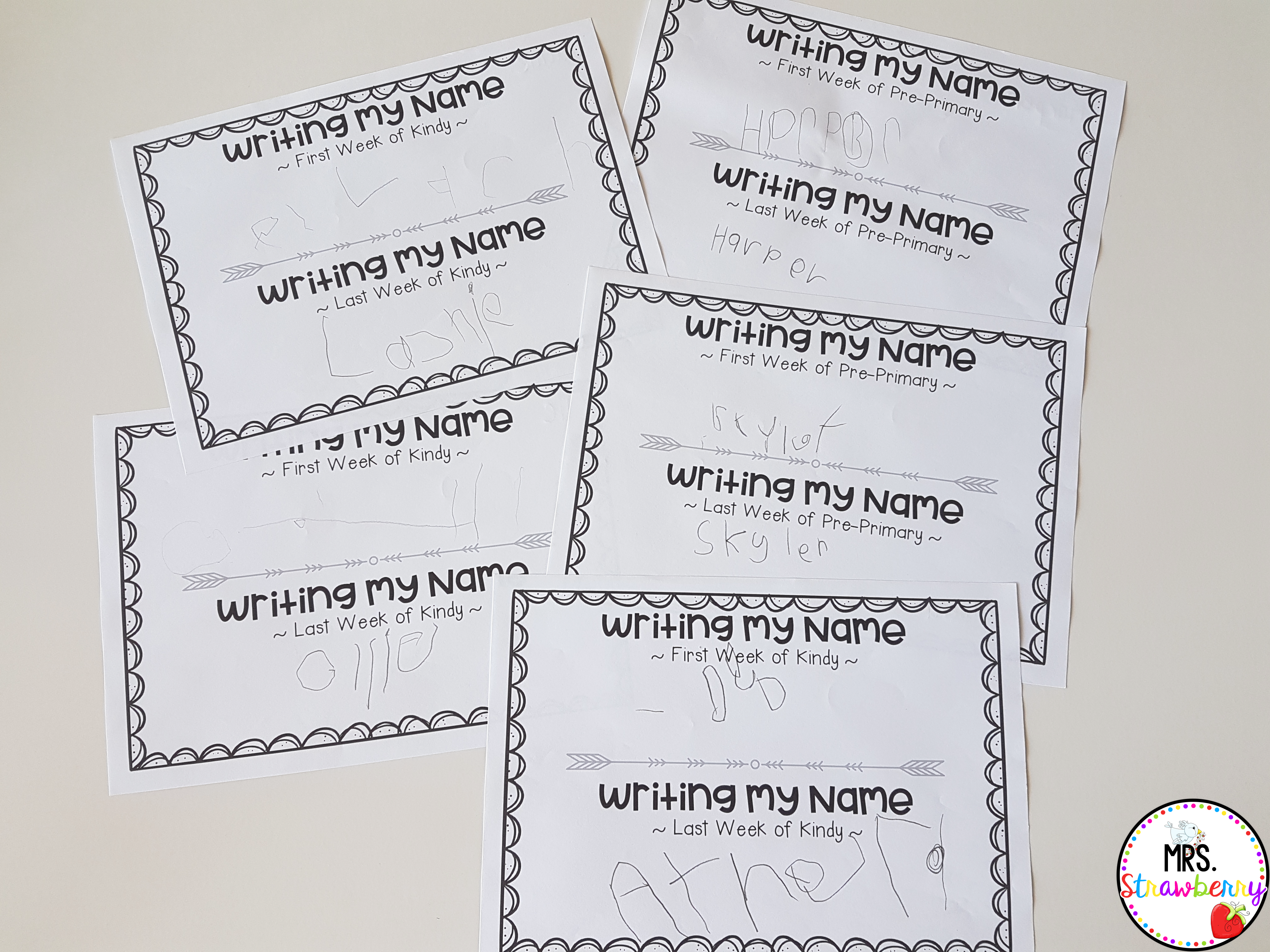 Click here for the name writing and self portrait back to school activities