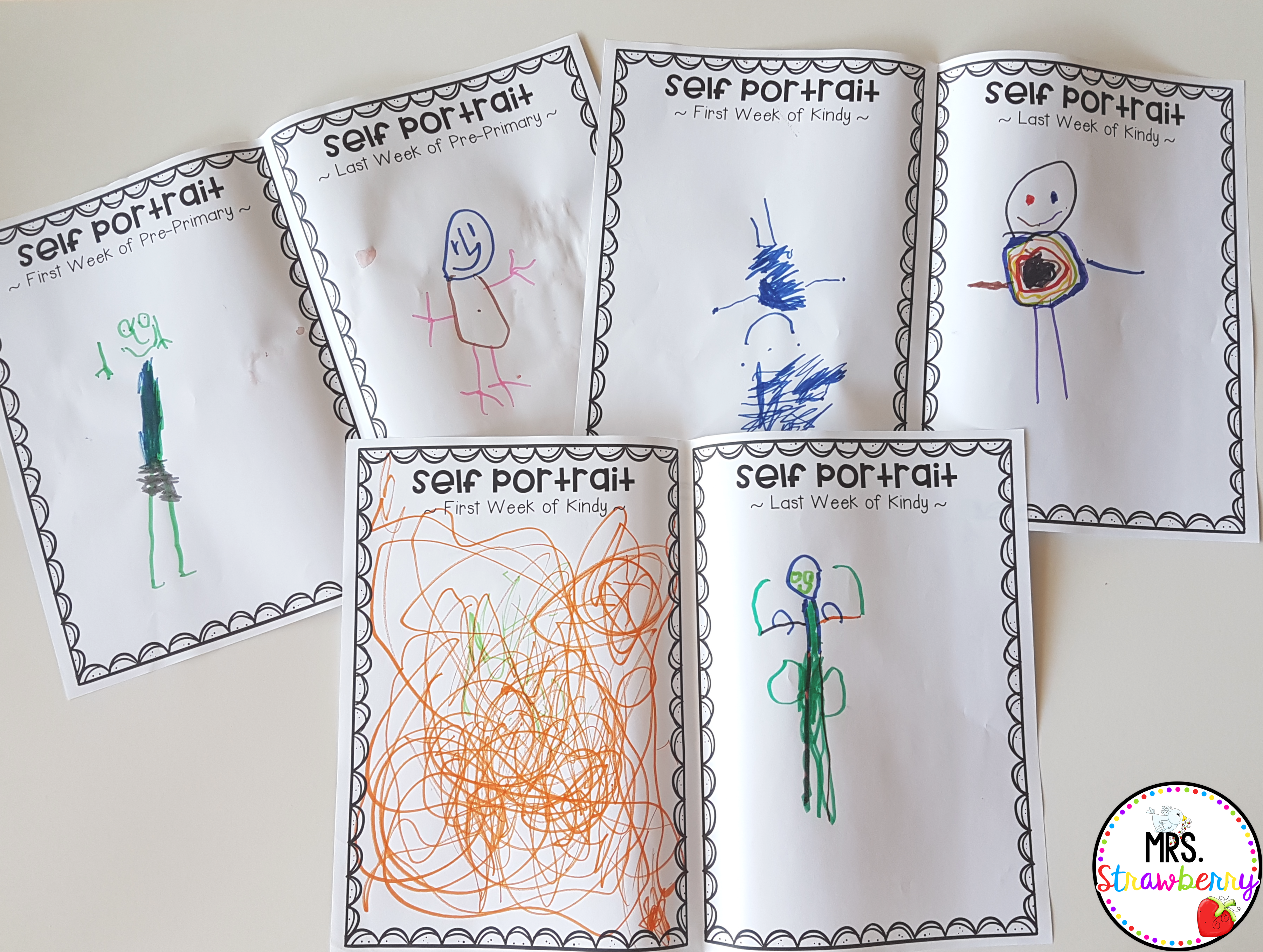 Click here for the name writing and self portrait back to school activities