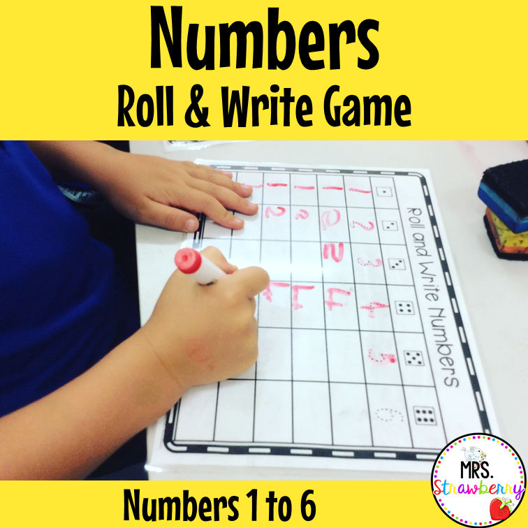 Roll and Write Numbers
