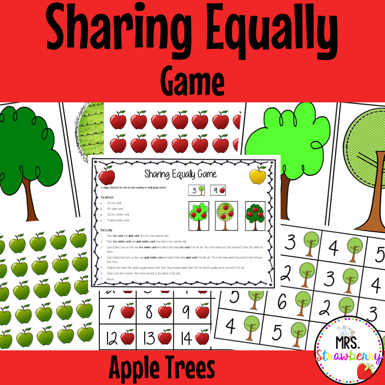 Sharing Equally Game with Apple Trees