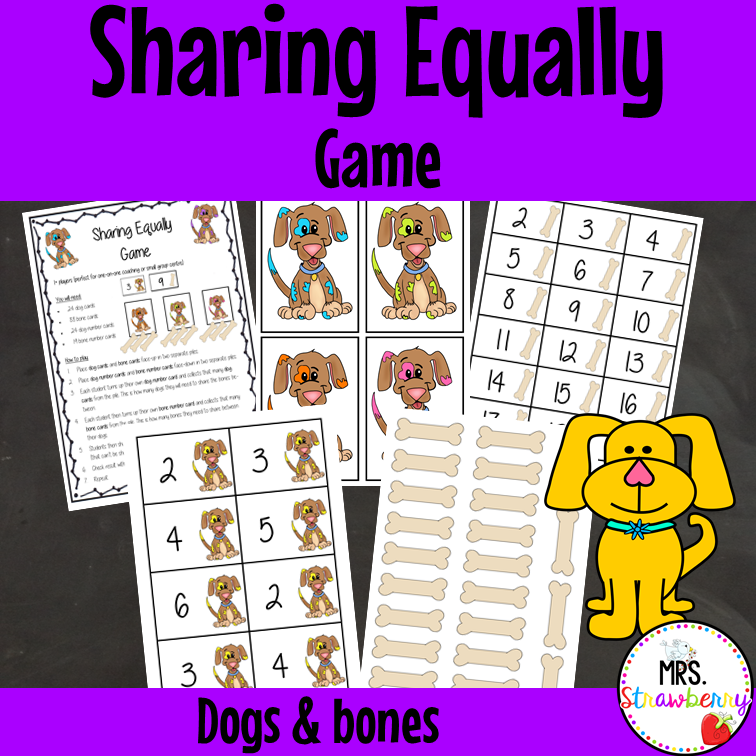 Sharing Equally Game with Dogs and Bones