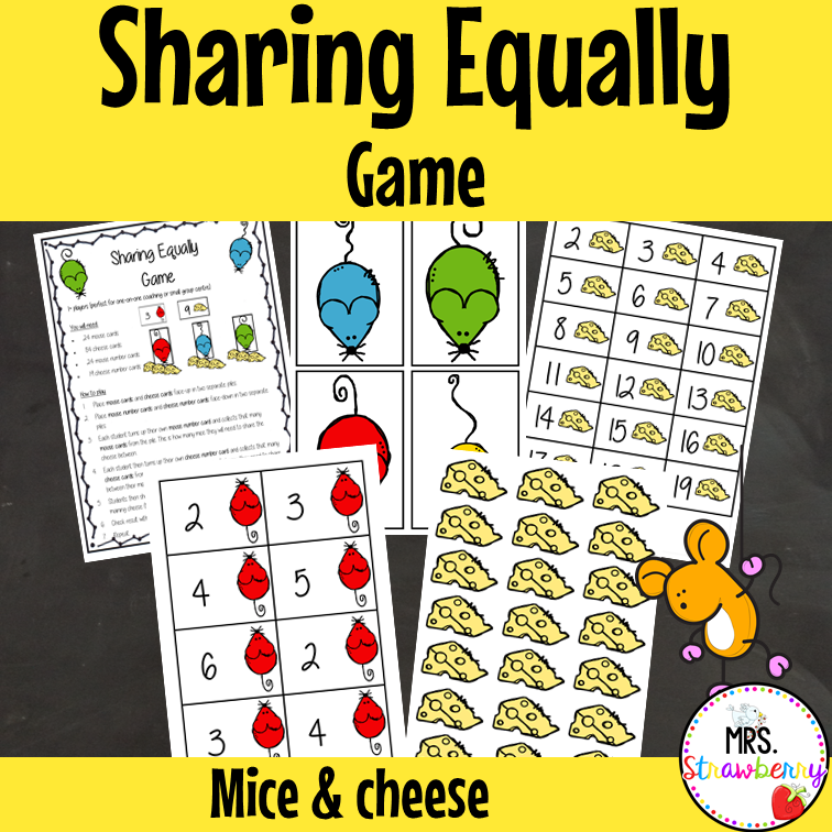 Sharing Equally Game with Mice and Cheese