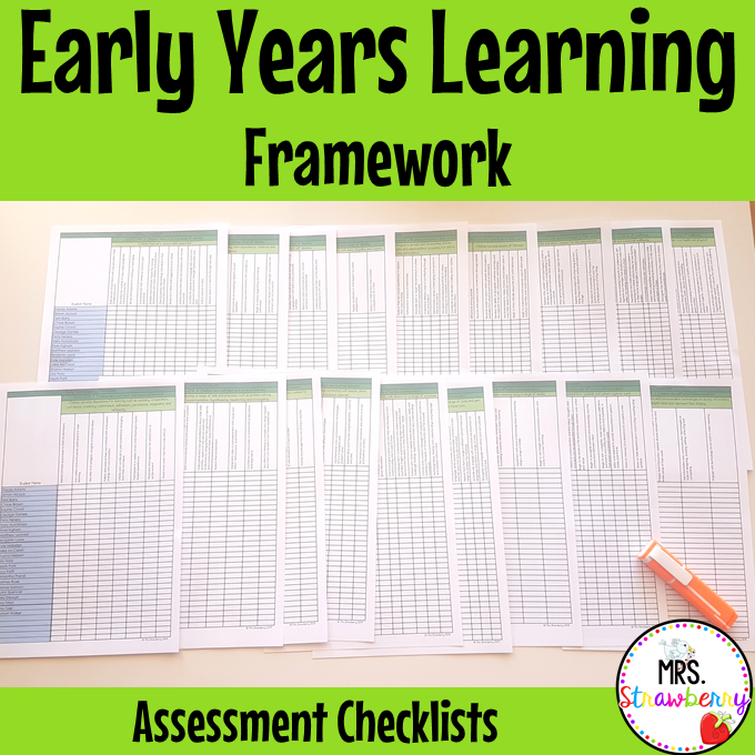 Early Years Learning Framework Assessment Checklists EYLF