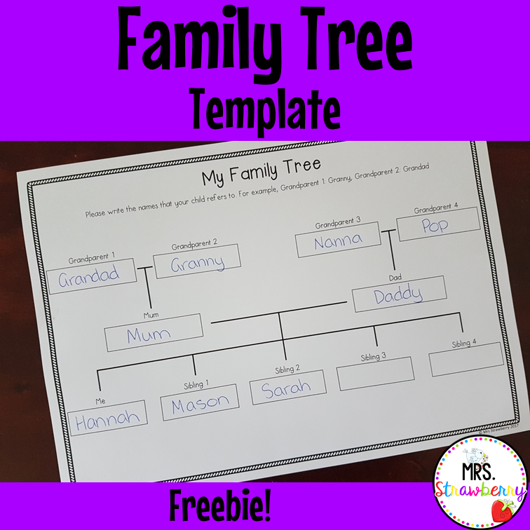 Family Tree Grid Template