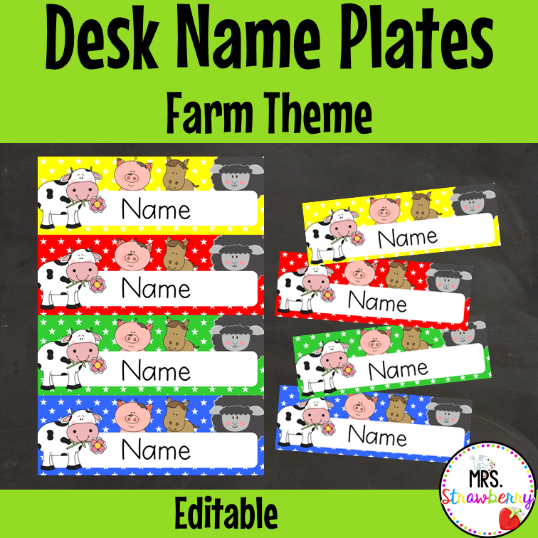 farm-animal-desk-name-plate-labels-editable-mrs-strawberry