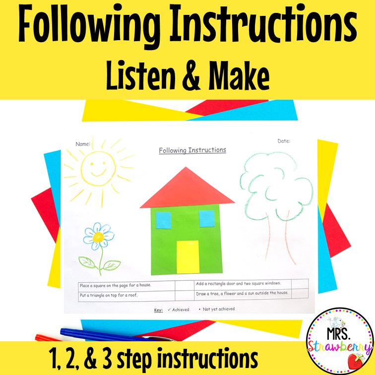 Following Instructions Assessment 2 Listen and Make