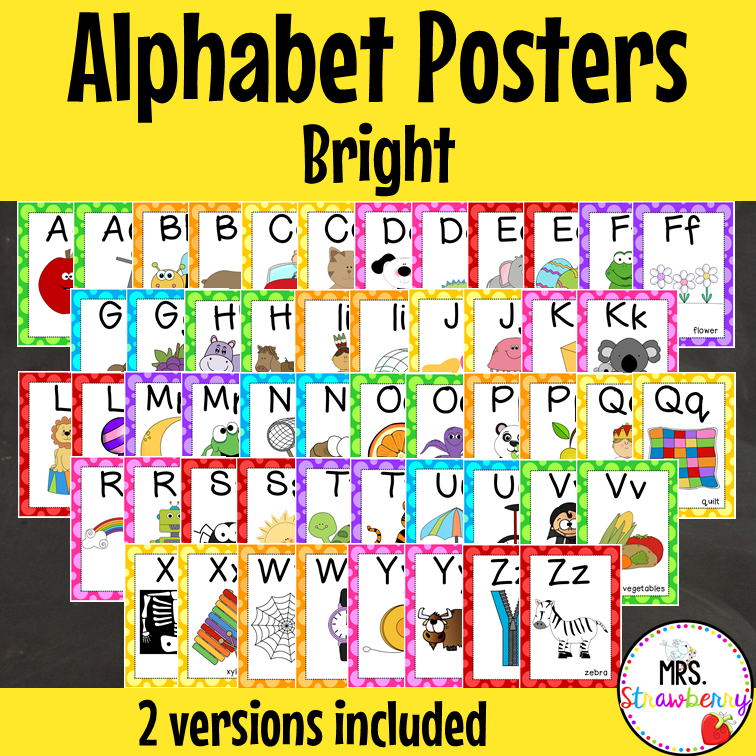 Bright Alphabet Posters