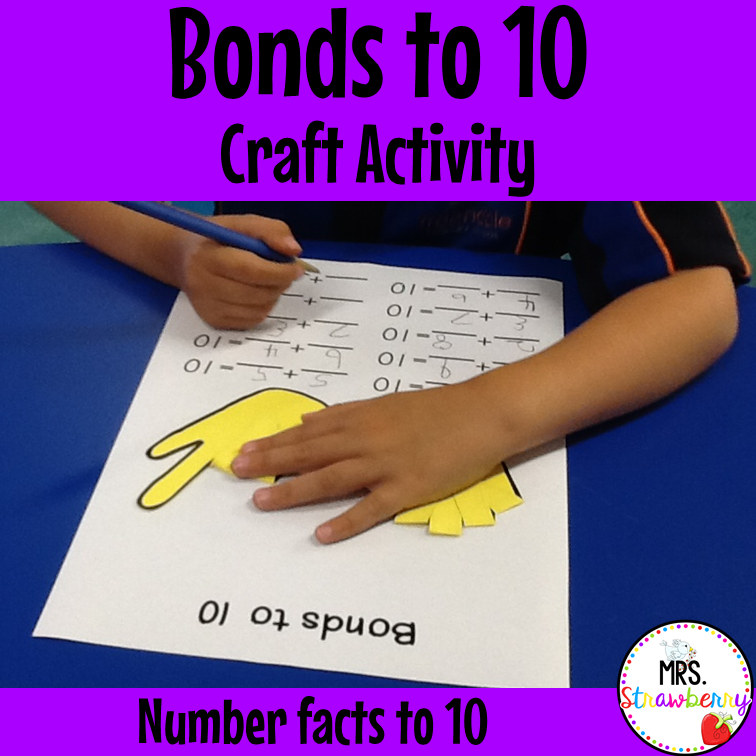 Number Bonds to 10 Craft Activity