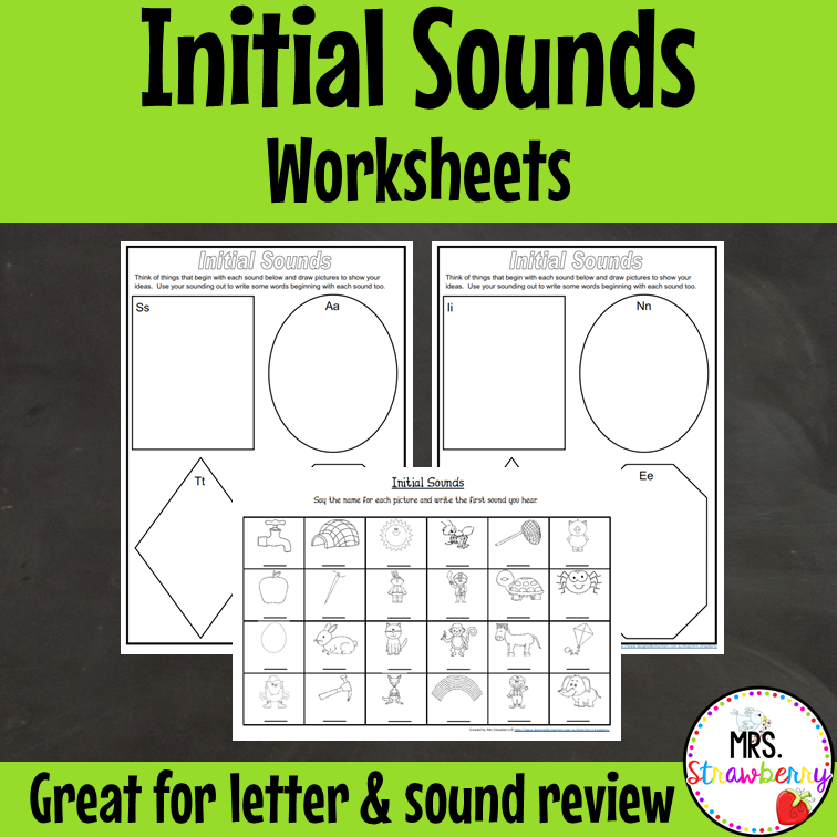 Initial Sounds Worksheets