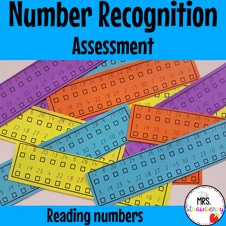 Number Recognition Assessment Reading Numbers