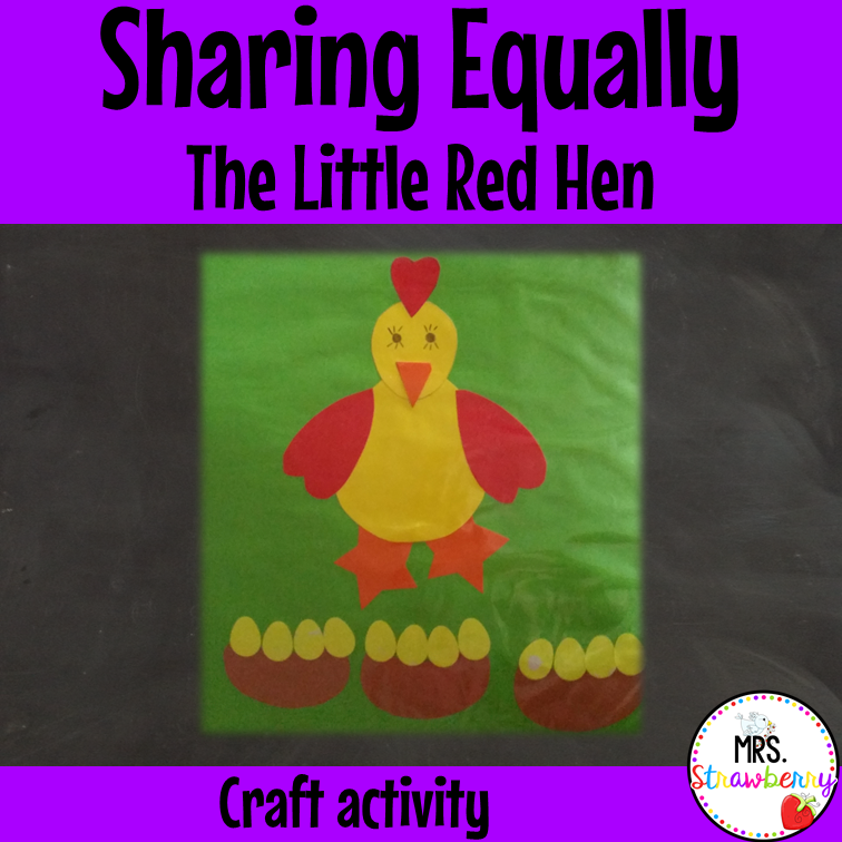 Sharing Equally Activity Little Red Hen
