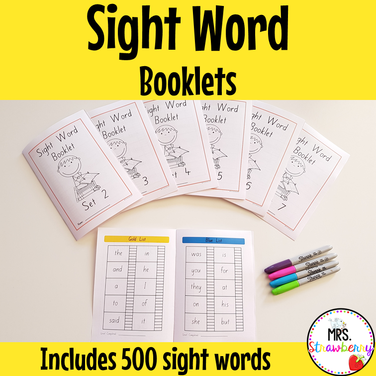 Sight Word Practise Booklets