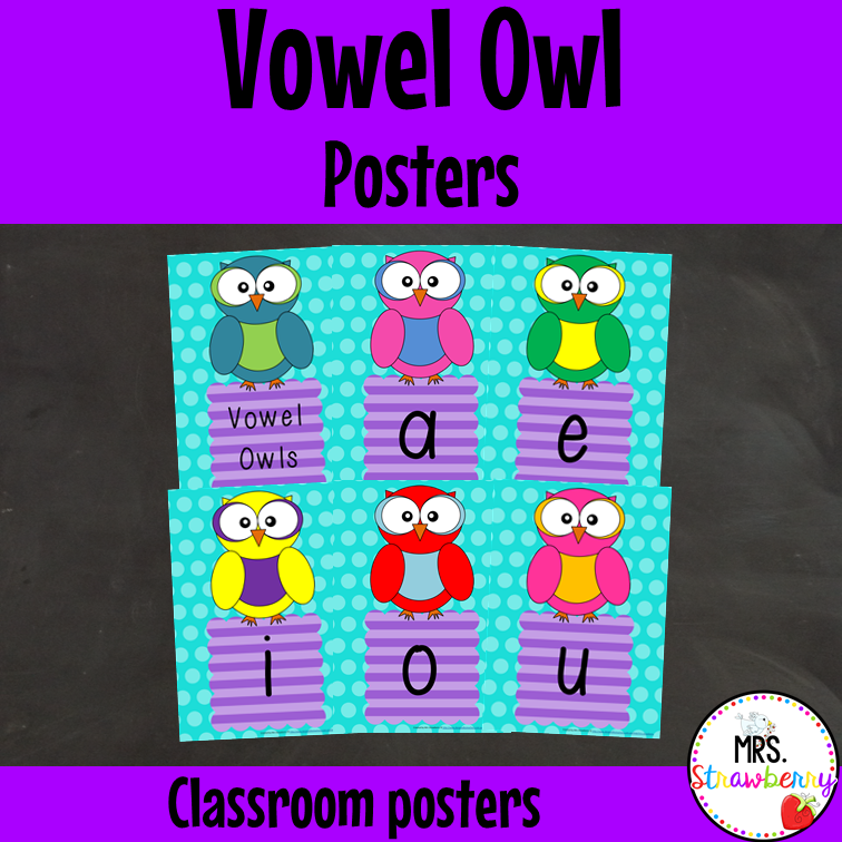 Vowel Owl Posters
