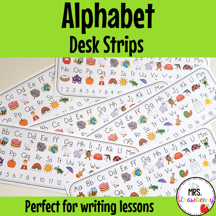 Alphabet Desk Strips
