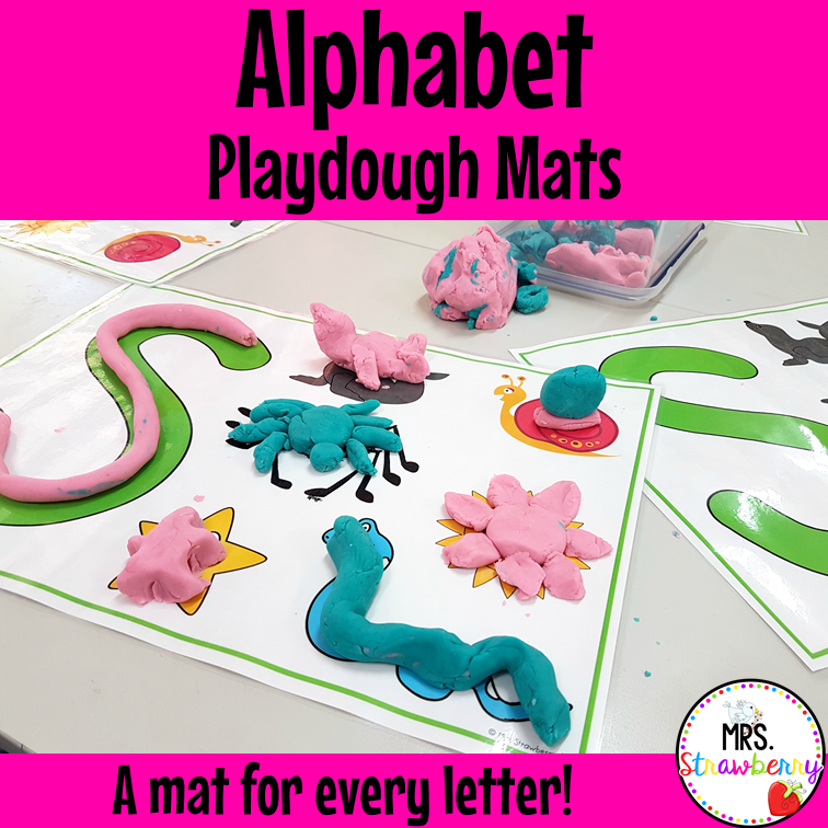 Alphabet Playdough Mats