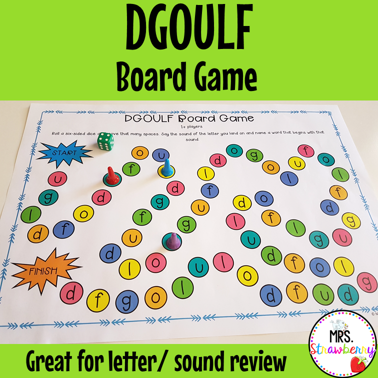 DGOULF Letters Board Game