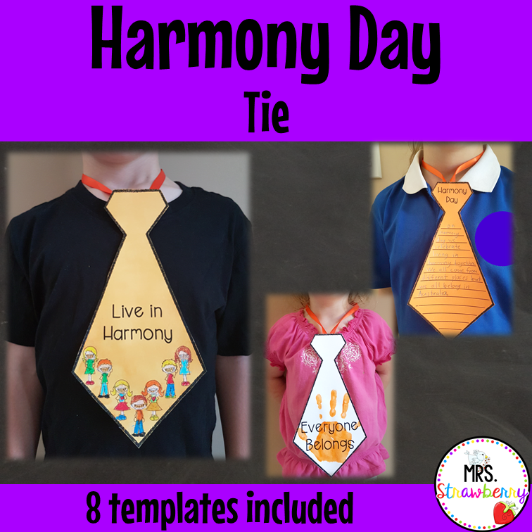 Harmony Day Tie Activity