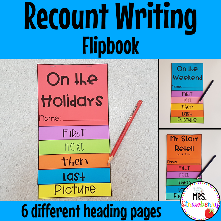 Recount and Retell Writing Flip Book