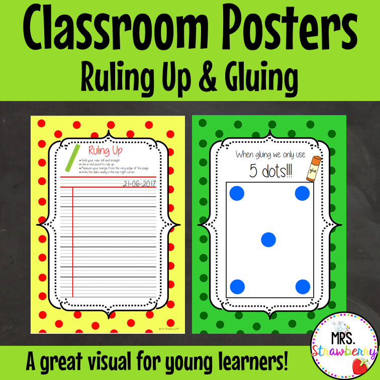 How to Glue and Ruling Up Posters