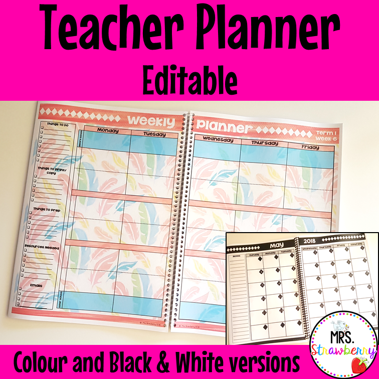 Teacher Planner Editable