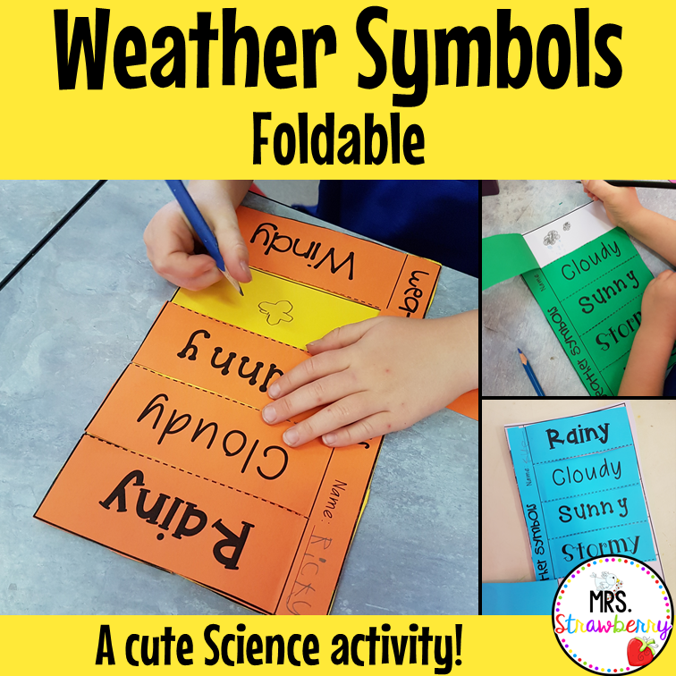 Weather Symbols Foldable Flip Book