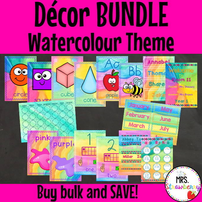 Watercolour Decor Bundle