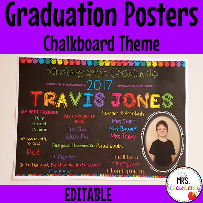 Graduation Posters EDITABLE
