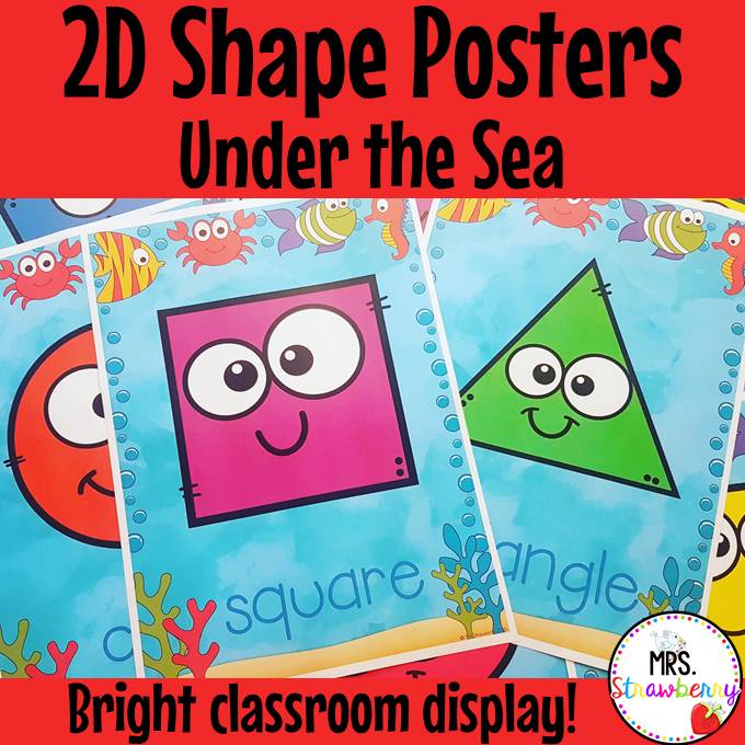 Under the Sea 2D Shape Posters