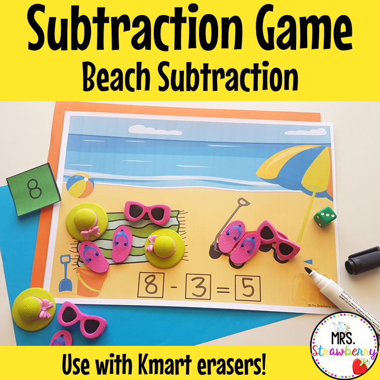 Beach Subtraction Activity