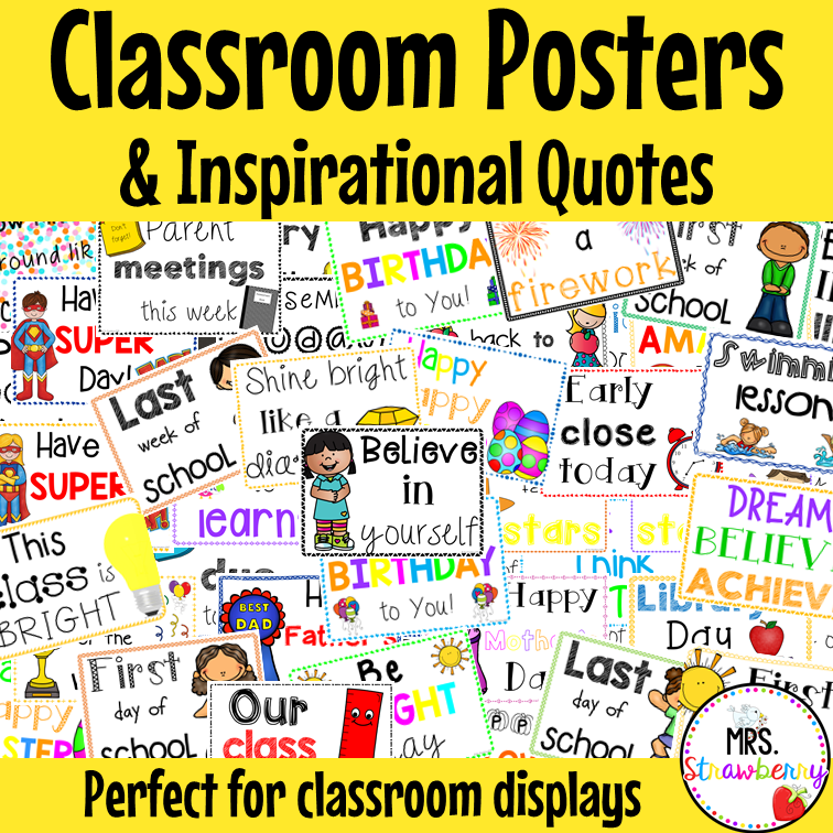 Classroom Posters and Inspirational Quotes