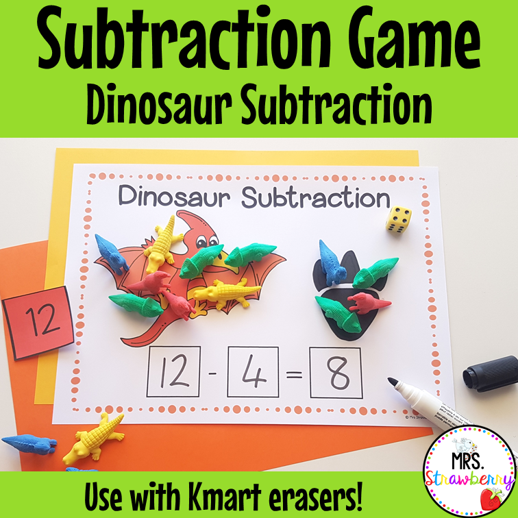Dinosaur Subtraction Activity