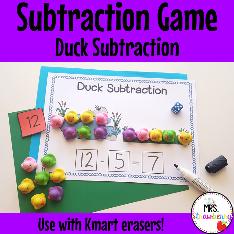 Duck Subtraction Activity