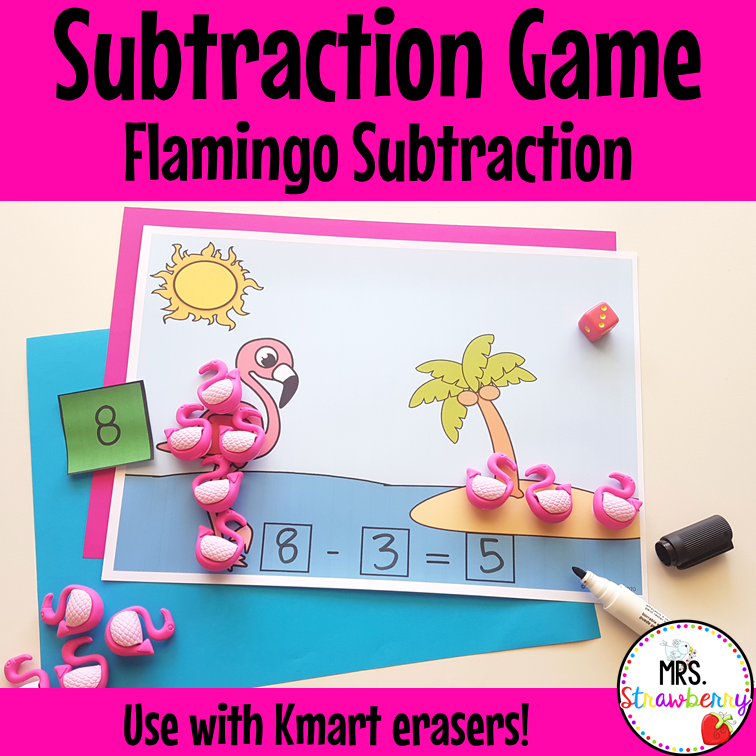 Flamingo Subtraction Activity