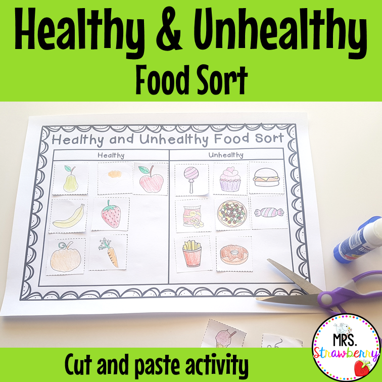 Healthy and Unhealthy Food Sort