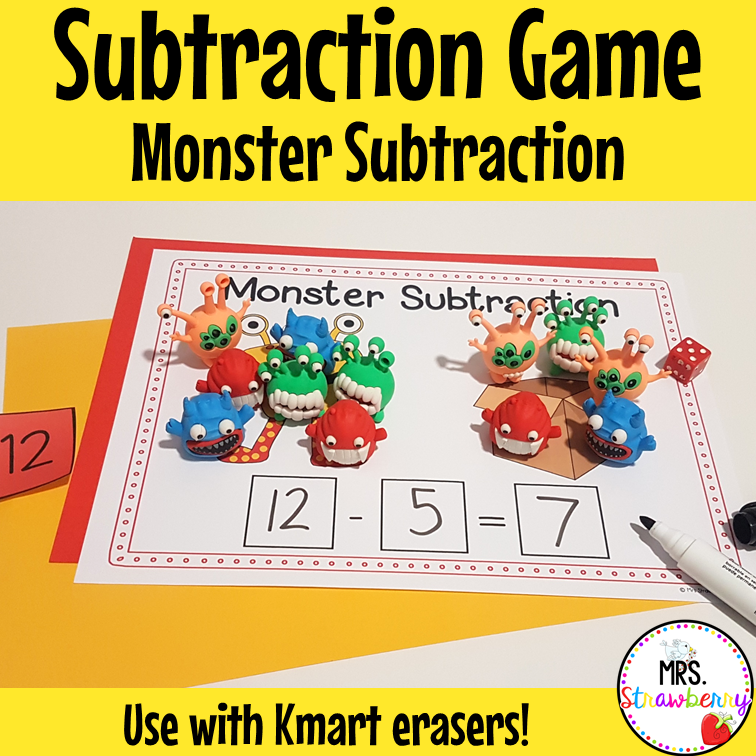 Monster Subtraction Activity