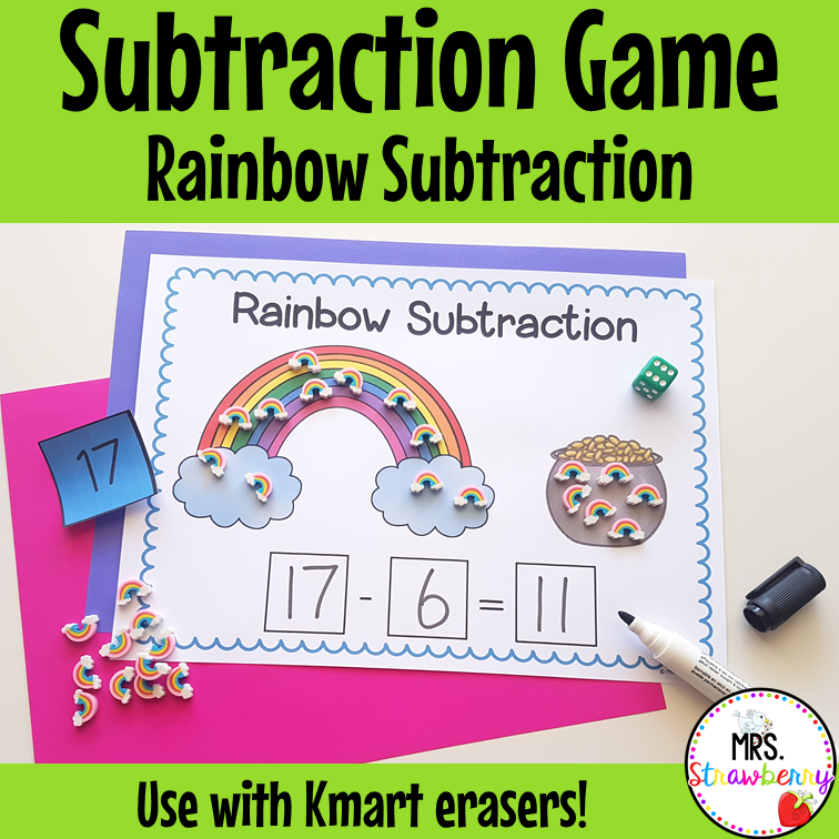 Rainbow Subtraction Activity