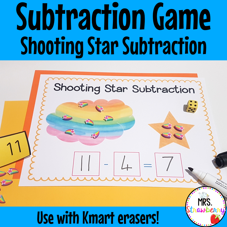 Shooting Star Subtraction Activity