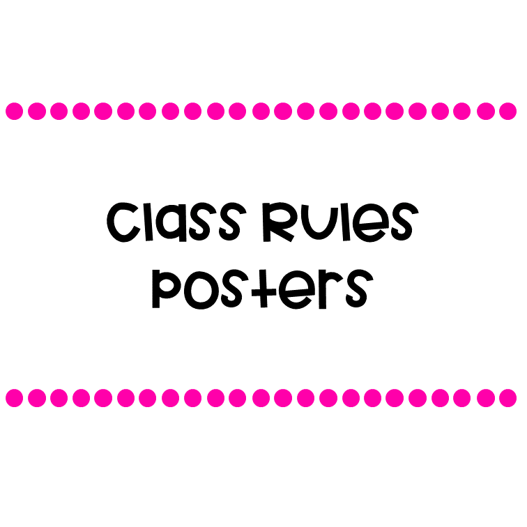 Class Rules Posters