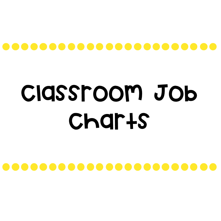 Classroom Job Charts
