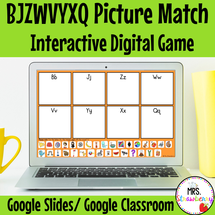 Digital BJZWVYXQ Picture Sort For Google Slides and Google Classroom