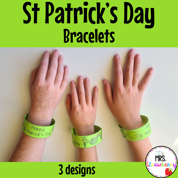 St Patrick s Day Bracelets Mrs. Strawberry St Patricks Day Activity